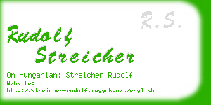 rudolf streicher business card